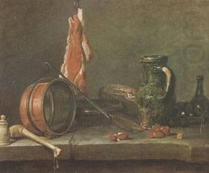 A Lean Diet  With Cooking Utensils (mk05), Jean Baptiste Simeon Chardin